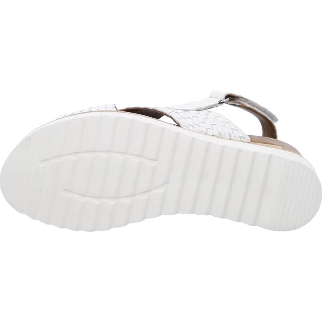 Ara Shoes Wedge Valencia Women's Sandals White | ARA421JEQ