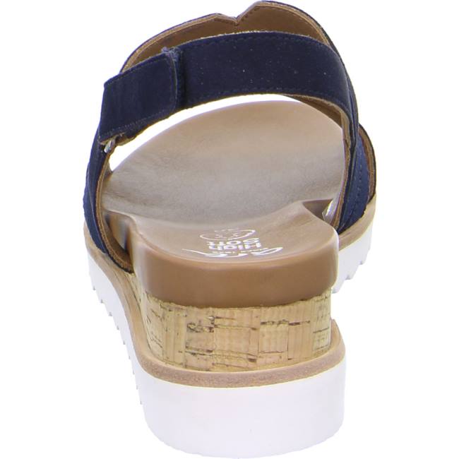 Ara Shoes Wedge Valencia Women's Sandals Blue | ARA508UGA