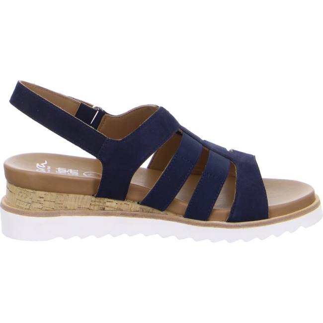 Ara Shoes Wedge Valencia Women's Sandals Blue | ARA508UGA