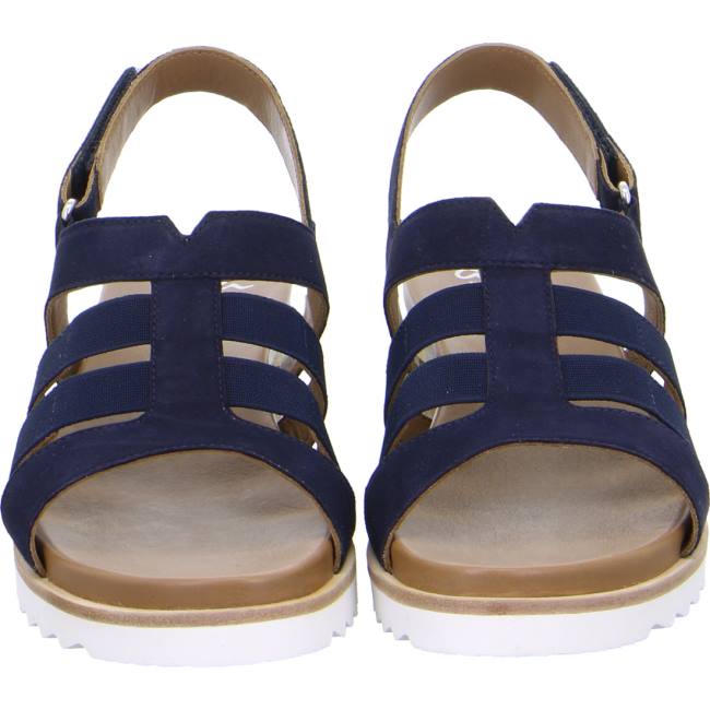 Ara Shoes Wedge Valencia Women's Sandals Blue | ARA508UGA