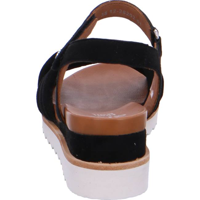 Ara Shoes Wedge Valencia Women's Sandals Black | ARA708YJB