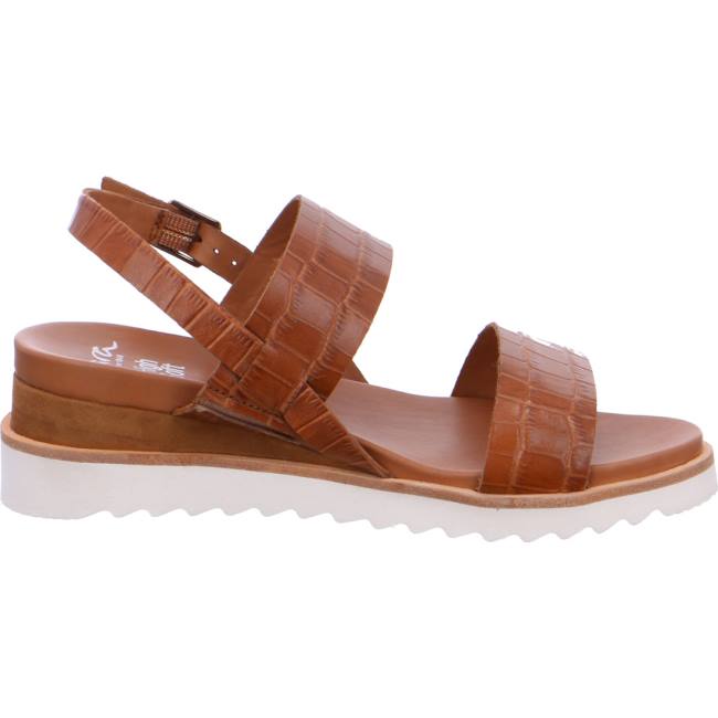 Ara Shoes Wedge Valencia Women's Sandals Brown | ARA982CZK